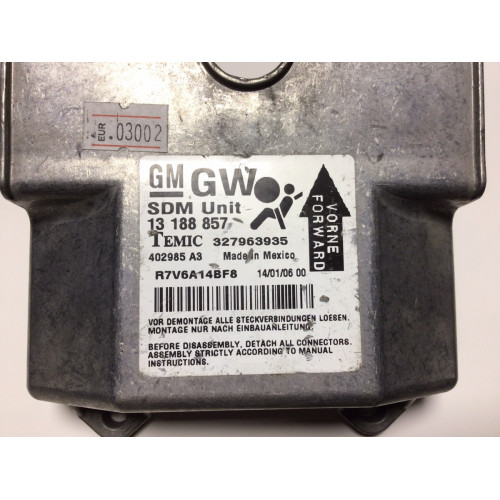 Opel Astra H Airbag Beyni 13188857 327963935 GW