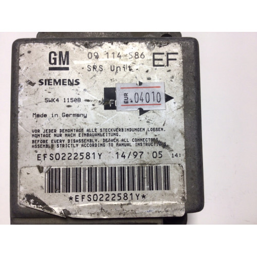 Opel Tigra Airbag Beyni 09114586EF 5WK41150B
