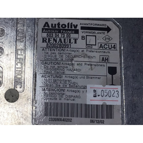 Renault Megane 2 Airbag Beyni 603047300 8200280991