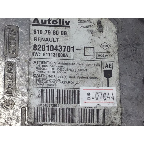 Renault Clio 3 Airbag Beyni 610796000 8201043701