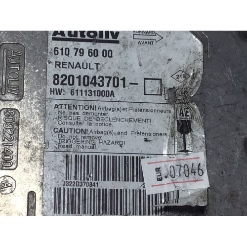 Renault Clio 3 Airbag Beyni 610796000 8201043701