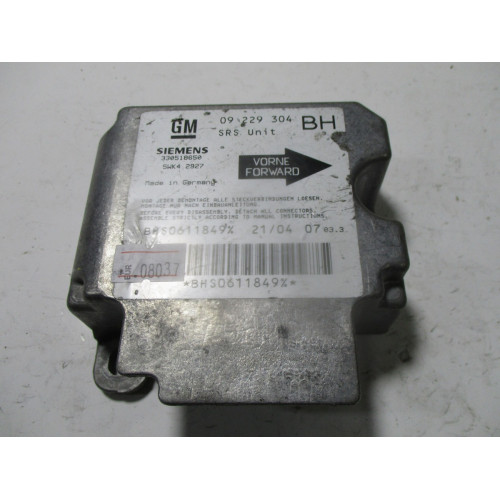Opel Astra G Airbag Beyni 09229304 5WK42927 BH