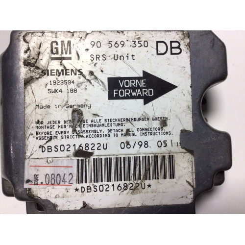 Opel Vectra B Airbag Beyni 90569350 5WK4188 DB