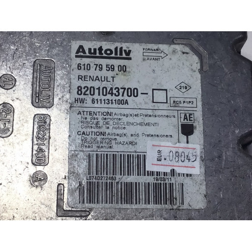 Renault Clio 3 Airbag Beyni 8201043700 610795900