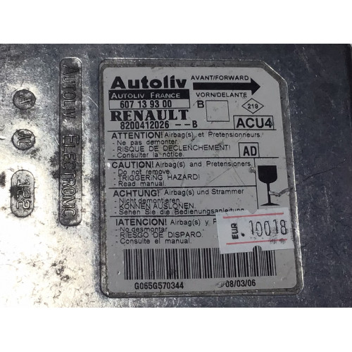 Renault Laguna Megane Airbag Beyni 8200412026B 607139300
