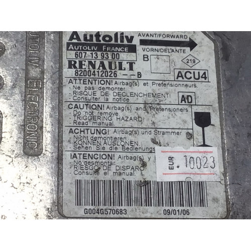 Renault Laguna Megane Airbag Beyni 8200412026B 607139300