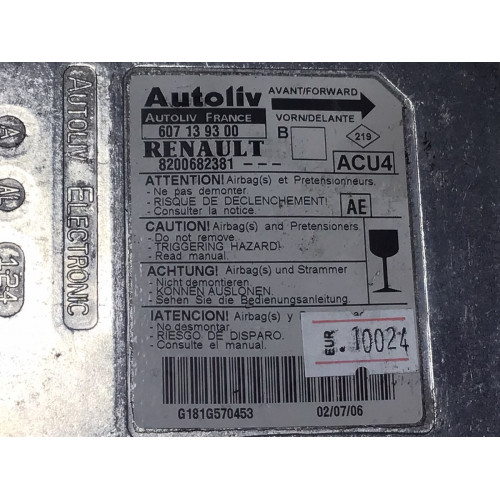 Renault Megane 2 Airbag Beyni 8200682381 607139300