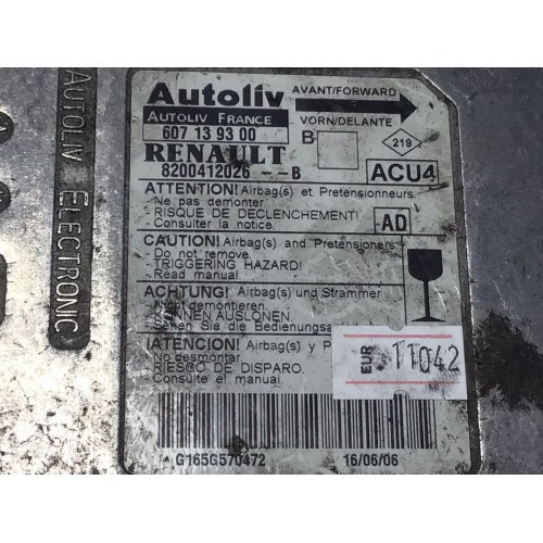 Renault Laguna Megane Airbag Beyni 8200412026B 607139300