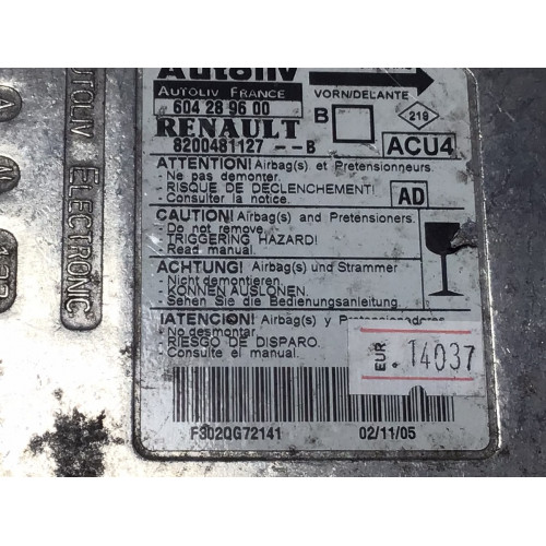 Renault Megane 2 Airbag Beyni 8200481127B 604289600