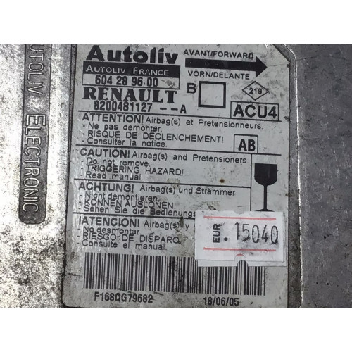 Renault Megane 2 Airbag Beyni 8200481127A 604289600