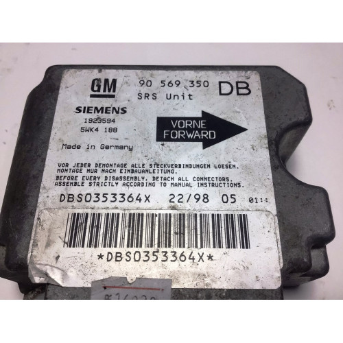 Opel Vectra B Airbag Beyni 90569350 5WK4188 DB