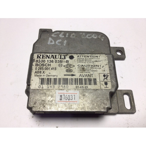 Renault Clio 2 Airbag Beyni 8200136038 0285001415