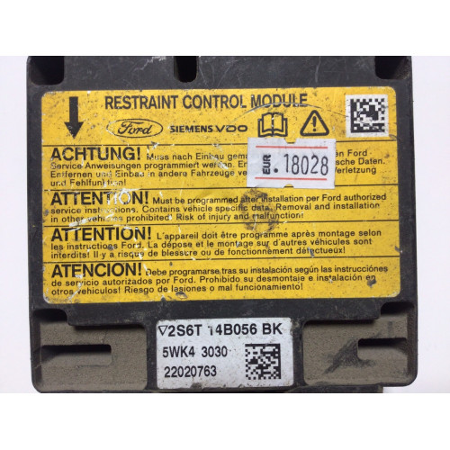 Ford Fiesta Airbag Beyni 2S6T14B056BK 5WK43030