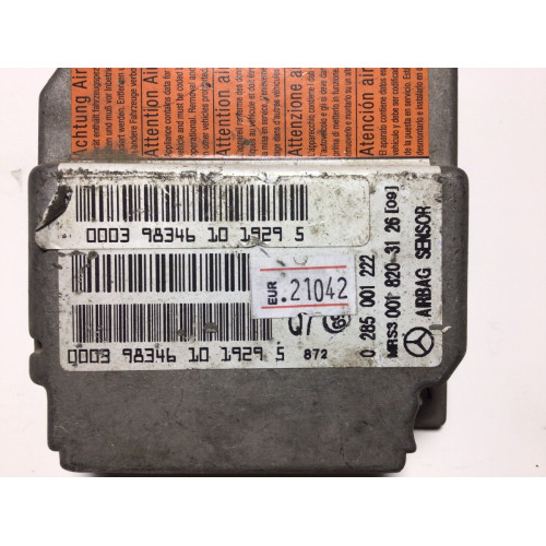 Mercedes A Class W168 Airbag Beyni 0285001222 0018203126