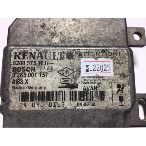 Renault Clio 2 Airbag Beyni 0285001157 8200375761 