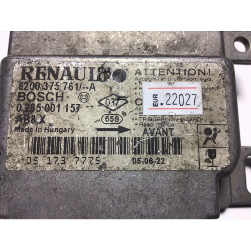Renault Clio 2 Airbag Beyni 0285001157 8200375761 