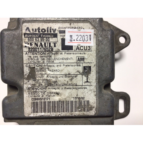 Renault Megane Airbag Beyni 8200117652B 600639500