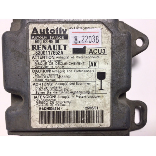 Renault Scenic Airbag Beyni 8200117652A 600639500