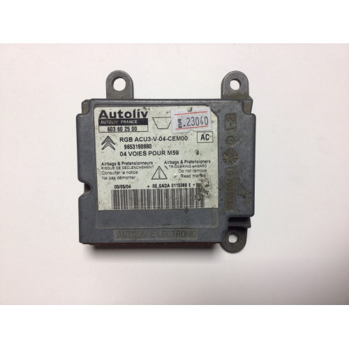 Peugeot Partner Citroen Airbag Beyni 603602500 9653190880