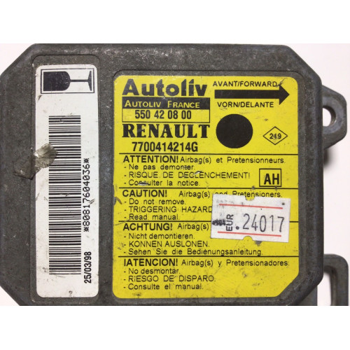 Renault Clio 1 Airbag Beyni 7700414214G 550420800