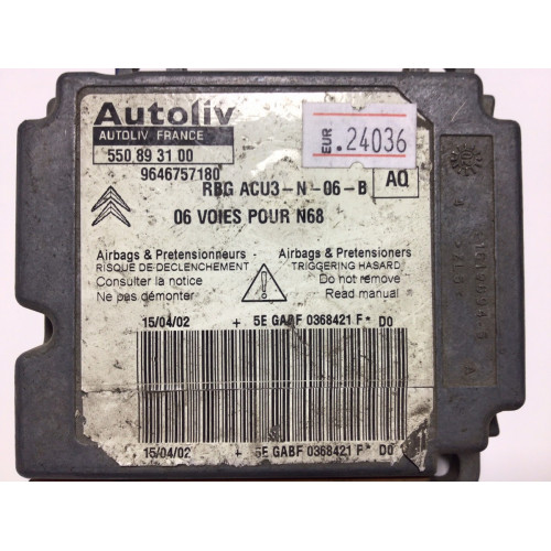 Citroen Xsara Picasso Airbag Beyni 550893100 9646757180