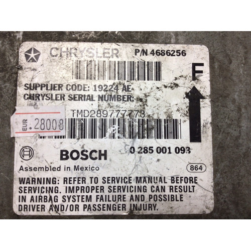 Chrysler Voyager Airbag Beyni 0285001093 4686242
