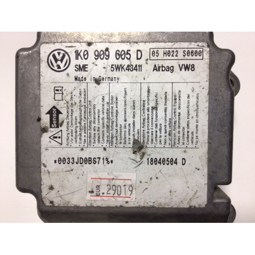 Volkswagen Golf 5 Airbag Beyni 1K0909605D 5WK43411