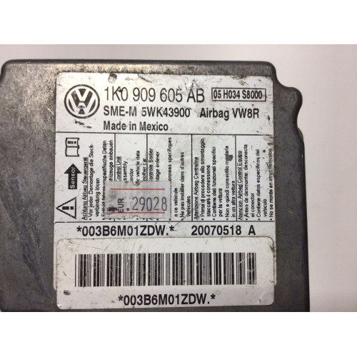 Volkswagen Golf Jetta Airbag Beyni 1K0909605AB İNDEX5