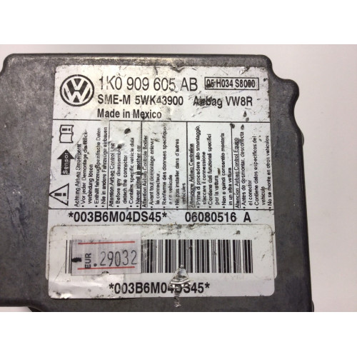 Volkswagen Golf Jetta Airbag Beyni 1K0909605AB İNDEX5