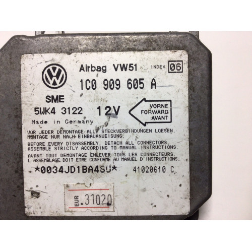 Volkswagen Golf Airbag Beyni 1C0909605A 5WK43122 İNDEX6
