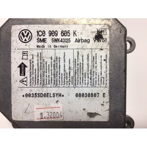 Volkswagen Polo Skoda Fabia Airbag Beyni 1C0909605K 5WK43125 İNDEX8