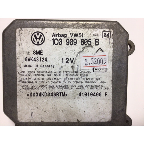 Volkswagen Passat Airbag Beyni 1C0909605B 5WK43124 İNDEX4