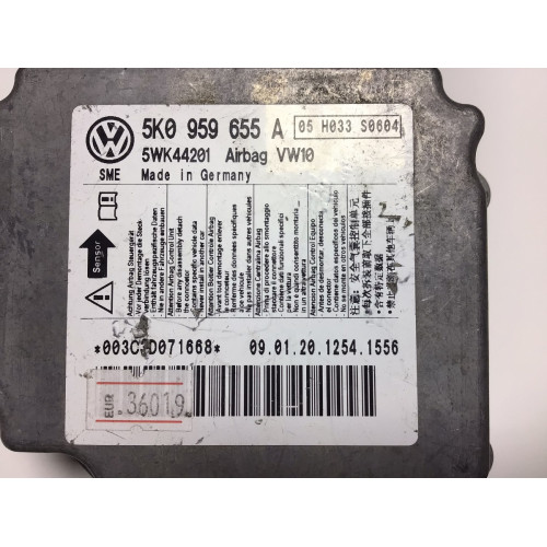 Volkswagen Golf Airbag Beyni 5K0959655A