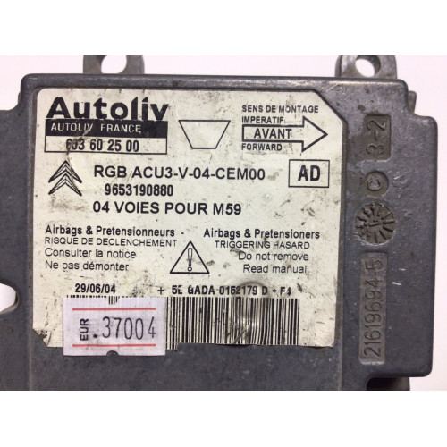 Citroen Berlingo Airbag Beyni 607142800 9653190880