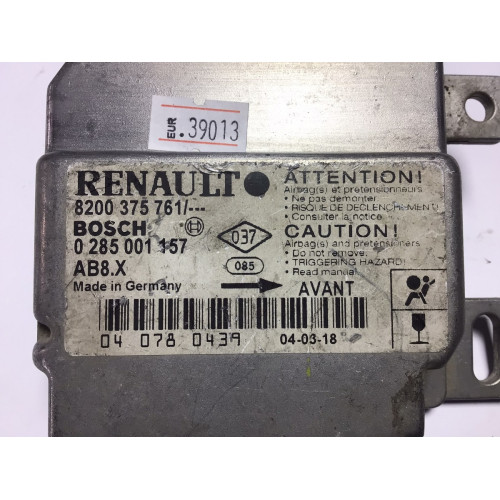 Renault Clio 2 Airbag Beyni 0285001157 8200375761 