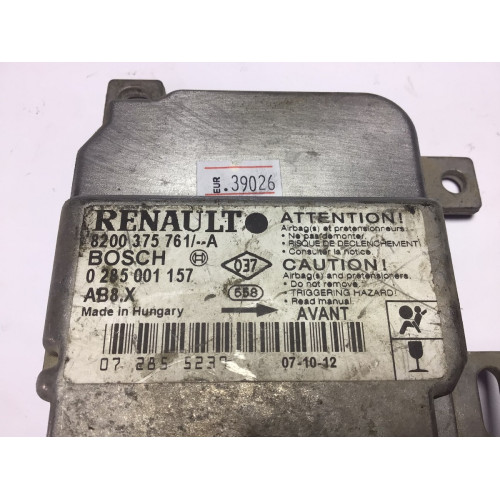 Renault Clio 2 Airbag Beyni 0285001157 8200375761 