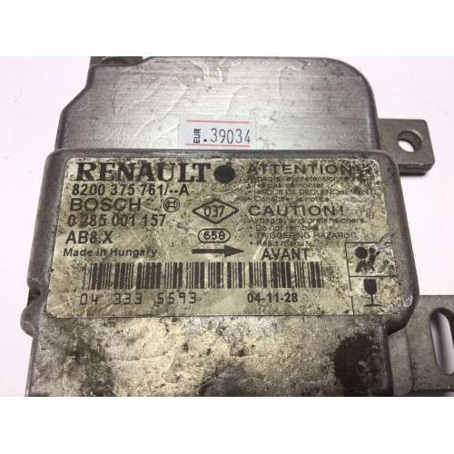 Renault Clio 2 Airbag Beyni 0285001157 8200375761 