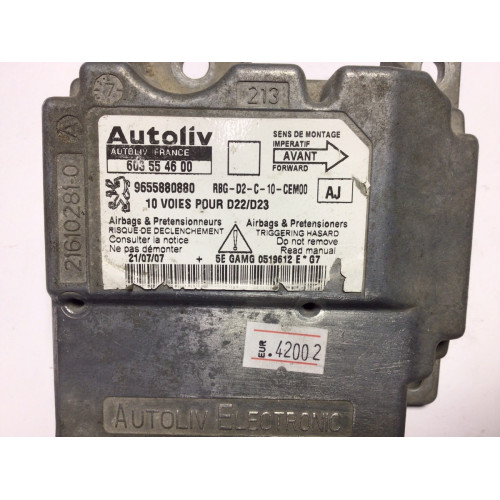 Peugeot 407 Airbag Beyni 603554600 9655880880