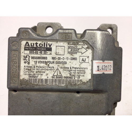 Peugeot 407 Airbag Beyni 603554600 9655880880