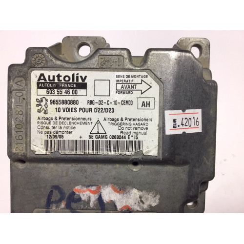 Peugeot 407 Airbag Beyni 603554600 9655880880