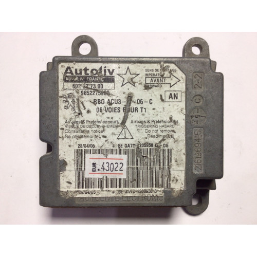 Peugeot 206 Airbag Beyni 602327300 9652275980