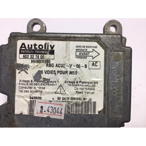 Citroen Berlingo Airbag Beyni 9648938880 602327600