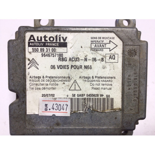Citroen Xsara Picasso Airbag Beyni 550893100 9646757180