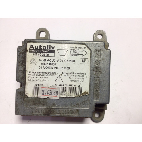 Citroen Berlingo Airbag Beyni 603602500 9653190880