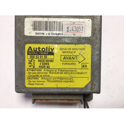 Peugeot 306 Airbag Beyni 9628740480 550539100