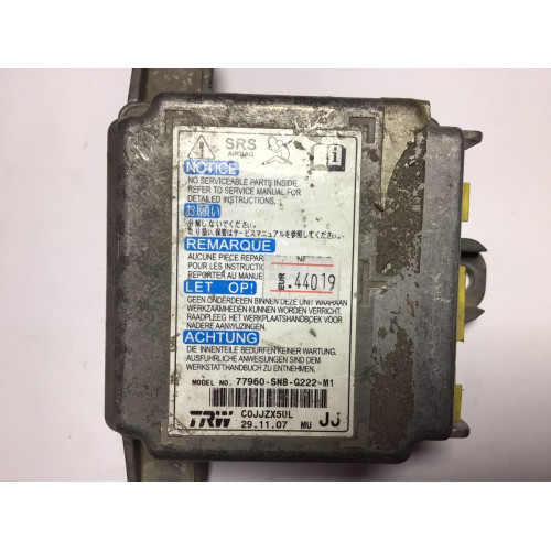 Honda Civic Airbag Beyni 77960-SNB-G222-M1