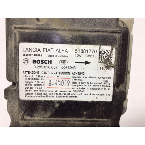 Fiat Doblo Airbag Beyni 0285010857 51881770