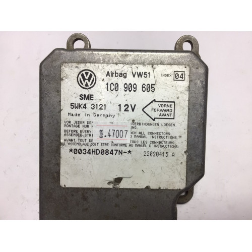 Volkswagen Golf Airbag Beyni 1C0909605 5WK43121 İNDEX4