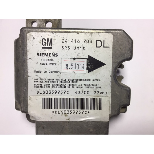 Opel Astra G Airbag Beyni 24416703 5WK42977 DL