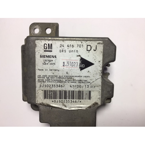 Opel Vectra B Airbag Beyni 24416701 5WK42975 DJ 